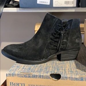 Born Bessie black suede bootie